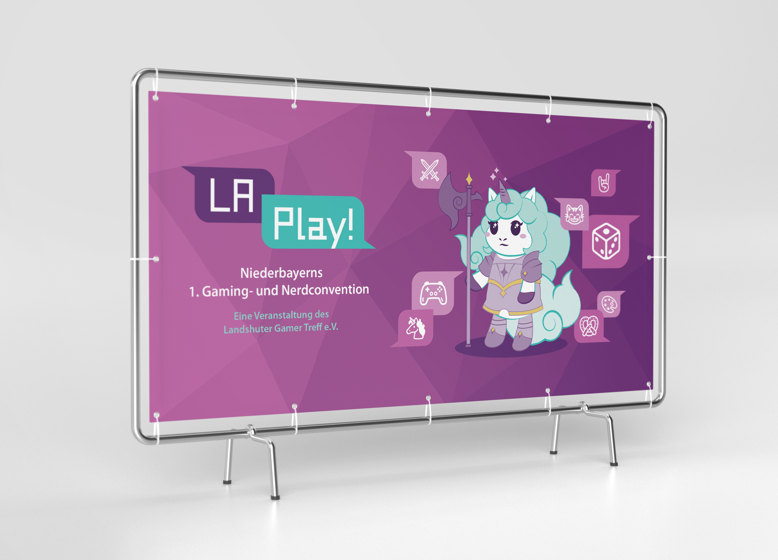 LA Play! Bauzaunbanner